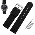 thumbnail image 3 of Correa de reloj de lona de doble cara, transpirable, deportiva, suave, para Hamilton, Seiko, Citizen, Seagull, 20 mm, 22 mm, 3 of 5