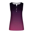 thumbnail image 6 of Giftesty Tank Tops for Women Clearance Women's 2024 Summer Gradient Button Round Neck Sports Tank Top for Outwear with Bottom Short Top Round Neck Tank Top, 6 of 7