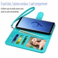 thumbnail image 3 of Tekcoo Wallet Cases for 2018 Samsung Galaxy S9 / S9+ / S9 Plus / Note 9, Tekcoo Premium PU Leather Folio Flip Cover Kickstand & Credit Slots Wrist Strap Protective Case -Blue, 3 of 5