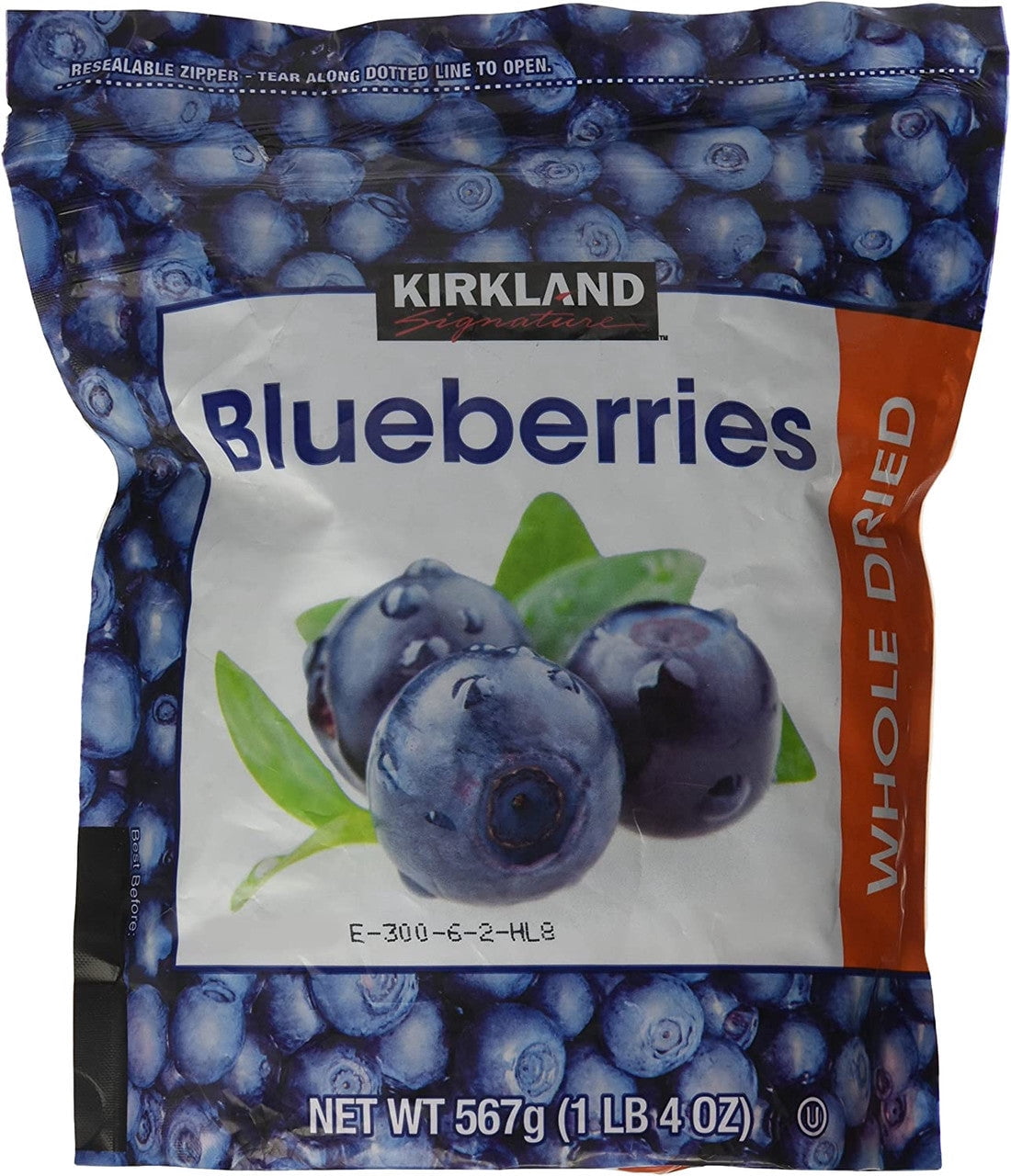 Kirkland Signature Organic Dried Blueberries 567g (20 oz)
