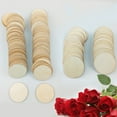 thumbnail image 6 of 100pcs Round Wood Piece DIY Wooden Piece DIY Wooden Slices Round Blank Wood Chips, 6 of 6