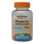 Sundown Naturals Womens Multivitamin With Biotin, Bone Health Support Gummies 60 Ea, 3 Pack