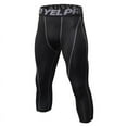 thumbnail image 2 of 3/4 Leggings Fitness Compression Sports Tights Pants For Men Jogging Trousers Running Quick Dry Sportswear, 2 of 6