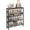 Rustic Brown, Black, variant on Shoe Rack 4Tier Slanted Shoe Storage Shelf Narrow Shoe Rack For Entryway Shoe Organizer With Adjustable Feet Slim Shoe Shelf With Wooden Top And Metal Frame Rustic Brown And Black TXJ75BF