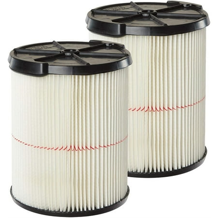 

CRAFTSMAN CMXZVBE38755 Red Stripe General Purpose Wet/Dry Vac Replacement Filter for 5 to 20 Gallon Shop Vacuums 2-Pack