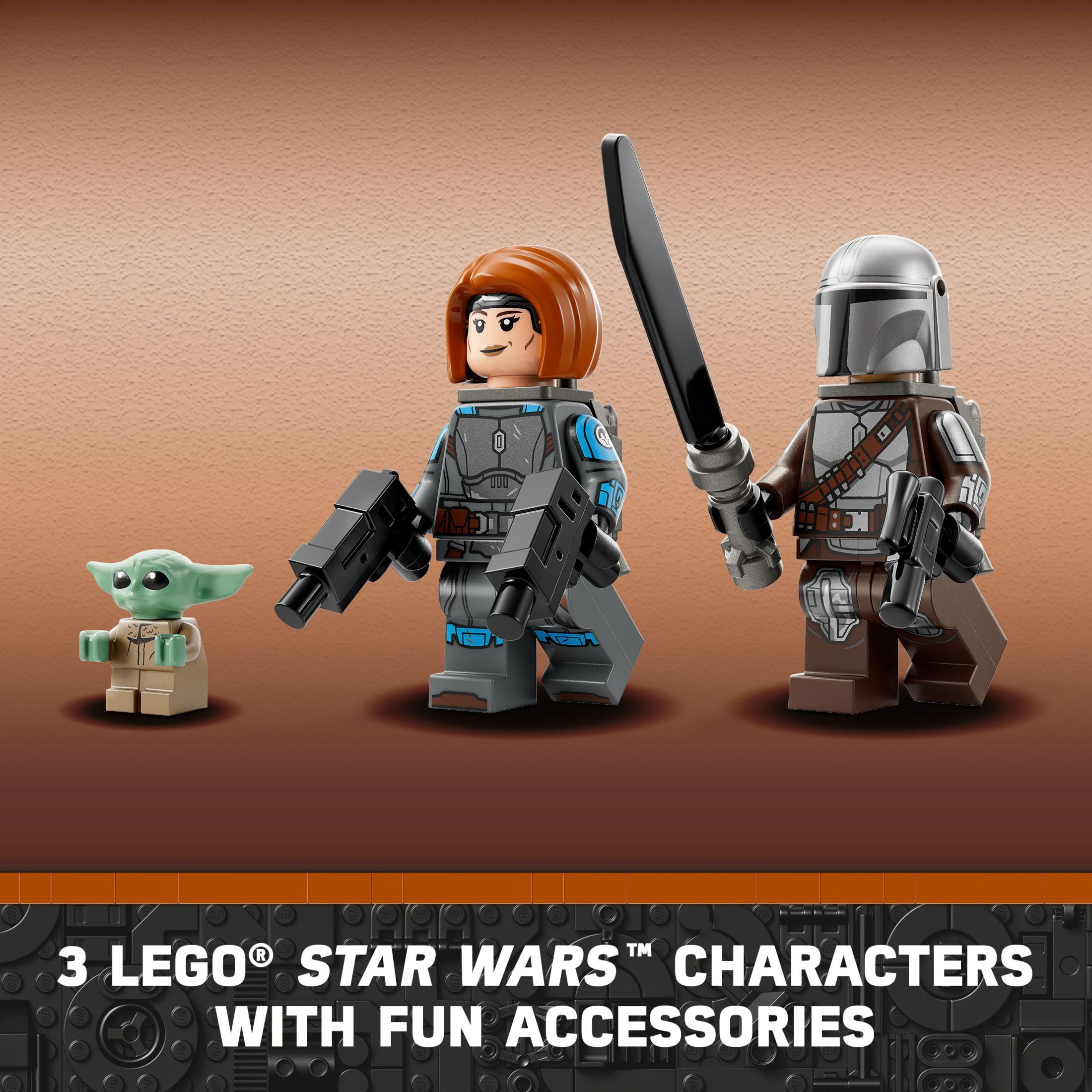 LEGO Star Wars Spider Tank 75361 Mandalorian Season 3 Toy Set Includes Minifigures Walmart