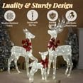 thumbnail image 3 of SalonMore Outdoor Christmas Decorations, 3-Piece Lighted Christmas Deer Set  210LED Waterproof Decor for Indoor Outdoor Garden Yard Lawn Holiday Party, 3 of 10