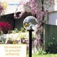 thumbnail image 4 of KastLite 8" Clear Acrylic Lamp Post Globe | Smooth Textured with 3.91" Fitter Neck | Manufactured by Crown Plastics, 4 of 6