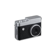 Vivitar Retro Keychain Digital Camera, 14MP Full HD with Color Preview Screen, Built-in Memory Up to 100 Photos, USB-C Rechargeable, Micro SD Slot, Black