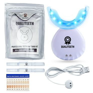 SS-Teeth Whitening Kit with LED Light for Sensitive Teeth, Professional ...