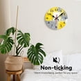 thumbnail image 5 of Wall Clocks Battery Operated, Mid Century Atomic Black Cat Silent Non Ticking Decorative Indoor Outdoor Wall Clocks for Living Room Kitchen Bedroom Bathroom 12", 5 of 6
