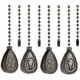 thumbnail image 1 of 4 Pack Bronzed Ceiling Fan Pull Chain Extension, Classic Drop Shaped Pendant Pull Chains for Ceiling, 1 of 5