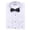 White Wing-Tip Pleated, variant on Italy Men's Classic Tuxedo Dress Shirt with Bow-Tie (Wing-Tip 130, 2XL (18-18½) sleeve: 36/37)