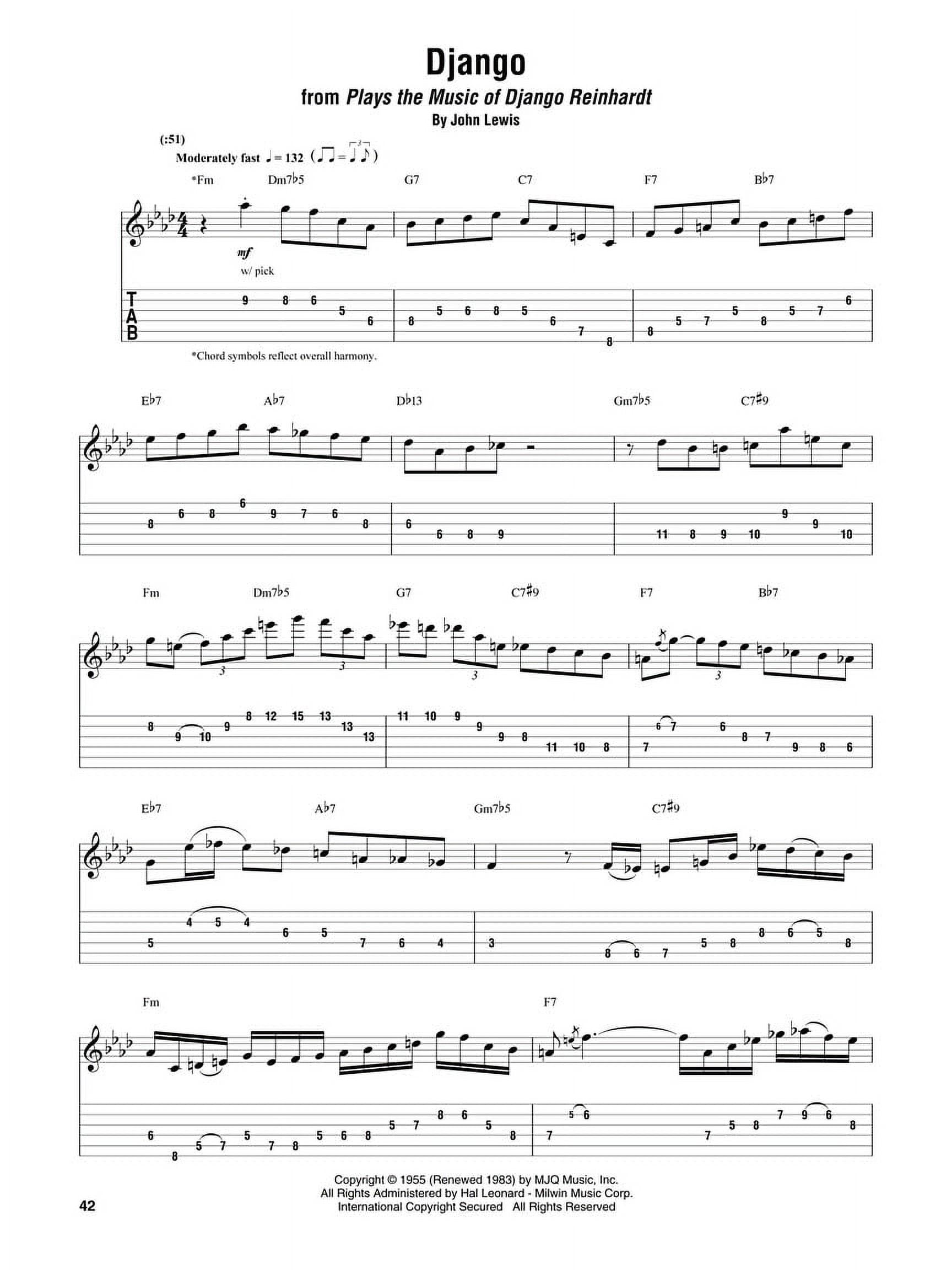 Hal Leonard Joe Pass Omnibook For C Instruments