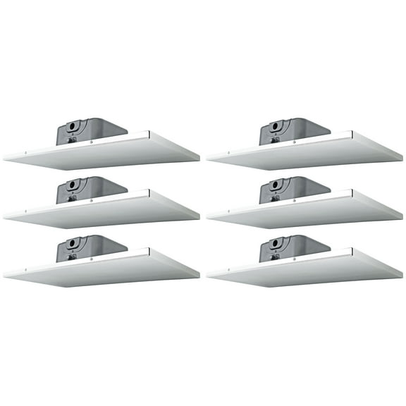 (6) Rockville DCS6T 70V Commercial 2' X 1' Drop Ceiling Tile Speakers For Office