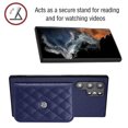 thumbnail image 4 of Allytech Galaxy S22 Ultra Wallet Case with Shoulder Strap, RFID Blocking Luxury PU Leather Shockproof Cards Slots Stand Anti-Scratch Magnetic Closure Phone Case for Samsung Galaxy S22 Ultra, Blue, 4 of 9