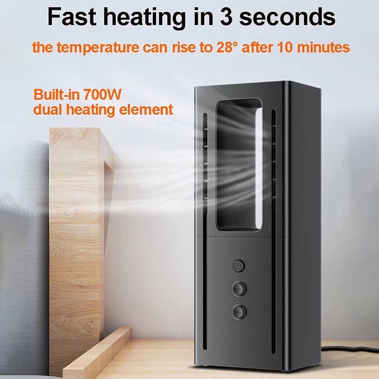 Portable Heaters for Indoor Use Battery Operated Small Automatic Cut-out  Adjustable Comfort Safe and Quiet for Bathroom Office US - Walmart.com