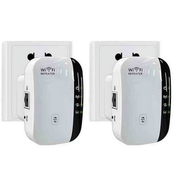 2 PACK WiFi Extender Signal Booster Up to 2640sq.ft The Newest Generation, Wireless Internet Repeater, Long Range Amplifier with Ethernet Port, Access Point, 1-Tap Setup, Alexa Compatible N300