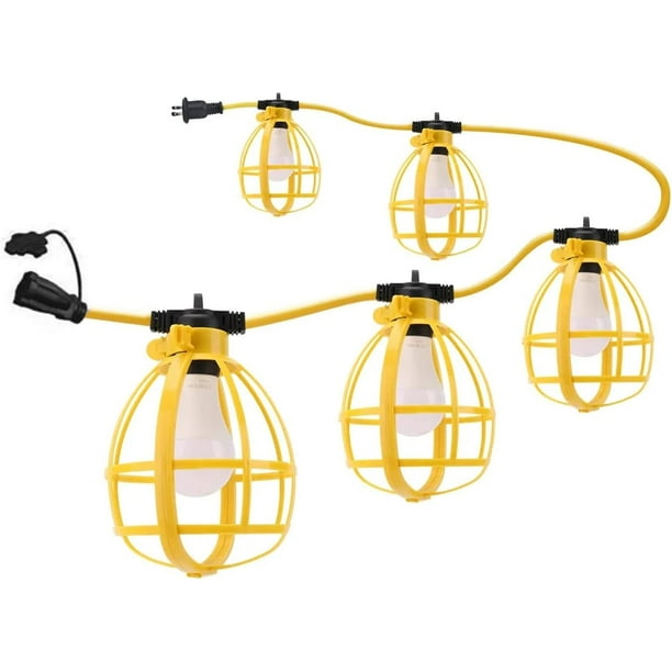 DMNI String Work Light 100ft Extension Cord Portable Plastic