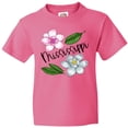 thumbnail image 3 of Inktastic Mississippi Magnolia Flowers and Leaves Youth T-Shirt, 3 of 5