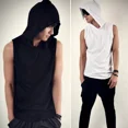 thumbnail image 3 of Sudadera Playera Sin Mangas Capucha Camiseta Gym Juvenil, 3 of 8