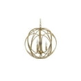 thumbnail image 3 of Yosemite Home Decor 3 Light Chandelier in Satin Brass Finish, 3 of 6