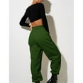 thumbnail image 6 of Baberdicy Lady Long Pants Women's Thin High Waisted Loose Sweatpants Comfortable High Waisted Jogging Pants with Pockets Casual Sweatpants Sweatpants Women Green S-3Xl, 6 of 6