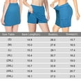 thumbnail image 6 of Women's Plus Size Mid-Waist Athletic Short Skirts with Side Pocket, Athletic Bottoms 2 in 1 Liner Breathable Quick Dry, 6 of 7