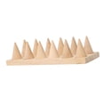 thumbnail image 1 of Anillos desmontables Soporte Soporte Anillos de boda Estante Estante Decoración Adorno Durable Elegante Madera para el hogar Encimera Feria comercial Salón 12 ranuras Hugo soporte de exhibición del anillo, 1 of 7