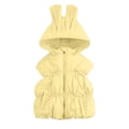 thumbnail image 6 of Mifsaly Toddler Girls Hooded Puffer Vest Cute Bowknot Sleeveless Quilted Winter Jacket Kids Lightweight Warm Outerwear Coat, 6 of 9