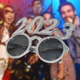 thumbnail image 6 of 2023 Funny Glasses New Year Photo Glasses for Celebrations Adults Children's Night Out Party Supplies Decorations Argent Pink, 6 of 8
