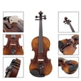 thumbnail image 3 of Violín acústico 4/4 de madera maciza, diseño clásico con accesorios completos: estuche, afinador, cuerdas, almohadilla, paño, sordina y resina. Ideal para músicos profesionales y principiantes., 3 of 6