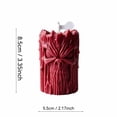 thumbnail image 3 of Aromatherapy Pillar Candles Halloween Scented Candle Cylinder Wax for Fall Decor Autumn Harvest Room Fragrance Gothic Party Tabletop Centerpiece Spooky Decorative Holiday，Red, 3 of 6