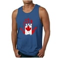 thumbnail image 2 of Camiseta sin mangas de cuello redondo para hombre, ropa de ocio, fitness, para el hogar, pijama, camiseta con estampado a color, blusa deportiva de poliéster para hombre, 2 of 4
