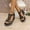 Black, variant on Viluyesy Women's Platform Sandals, Pearl Rhinestone Open Toe Thick Sole Summer Fashion Dress Wedge Shoes Black 7