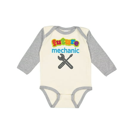 

Inktastic Future Mechanic Baby Boy Outfit Gift Baby Boy Long Sleeve Bodysuit