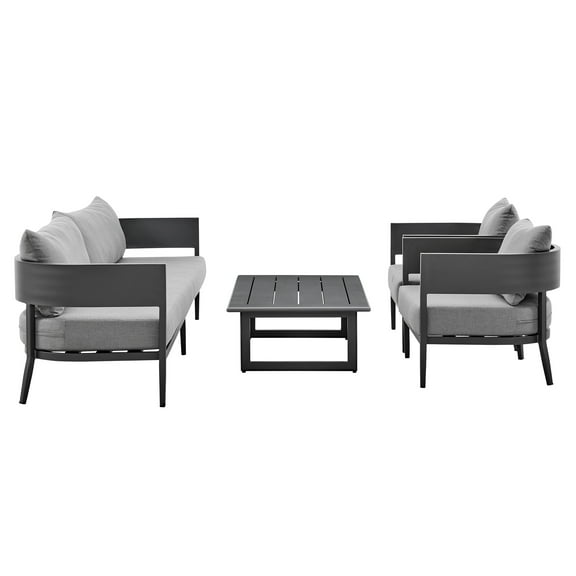 Menorca Aluminum Outdoor Chair in Dark Gray
