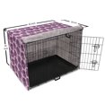 thumbnail image 6 of Floral Dog Crate Cover, Romantic Roses Continuous Violet Lilac Tones Pattern, Easy to Use Pet Kennel Cover Small Dogs Puppies Kittens, 7 Sizes, Eggplant Mauve, by Ambesonne, 6 of 6