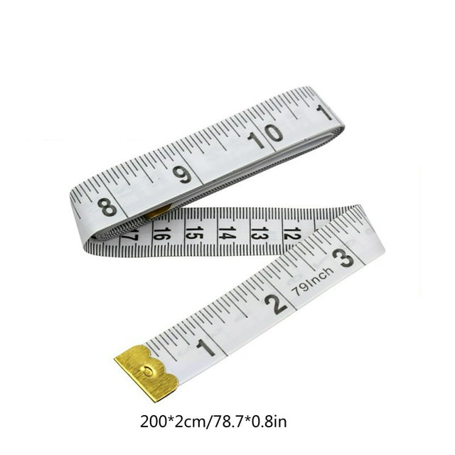 Cinta métrica suave para uso doméstico, cinta métrica corporal, costura, sastrería, costura de tela y pérdida de peso, medición corporal médica, enfermería y manualidades.