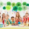 thumbnail image 3 of ADDHAT 14pcs Wedding Party Decorations Set Paper Fans Pom Poms Flowers Hanging Ornaments for Birthday Baby Shower, 3 of 7