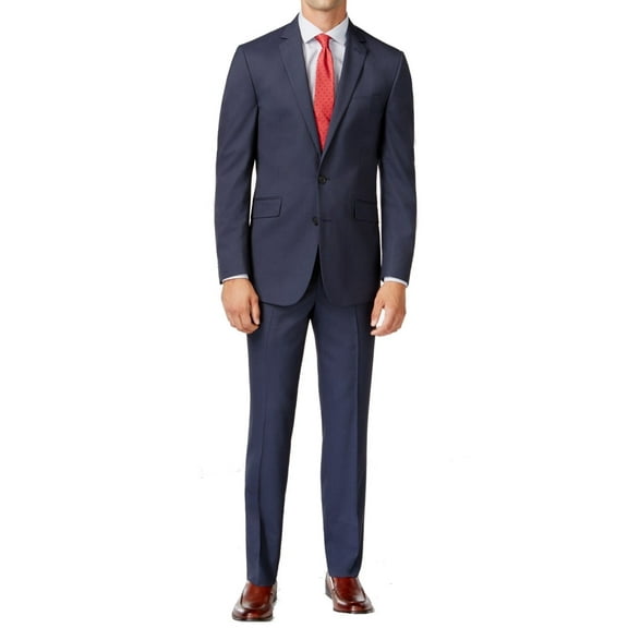 Kenneth Cole Reaction NEW Navy Blue Mens Size 38 Two Button Suit