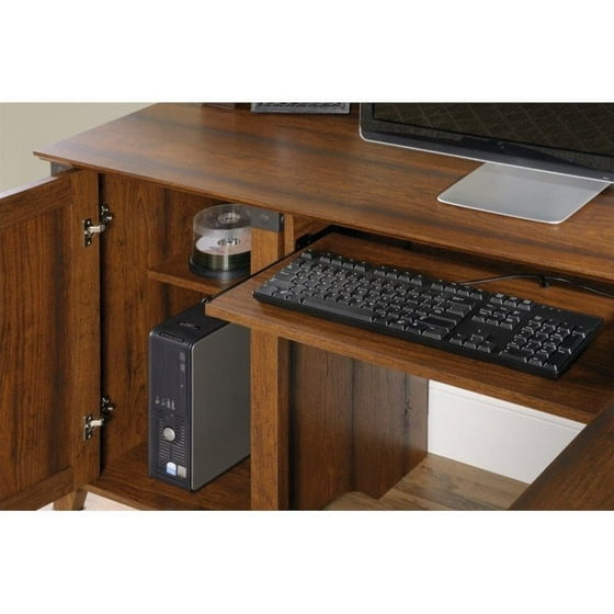 Sauder Carson Forge Corner Computer Desk Cherry Com