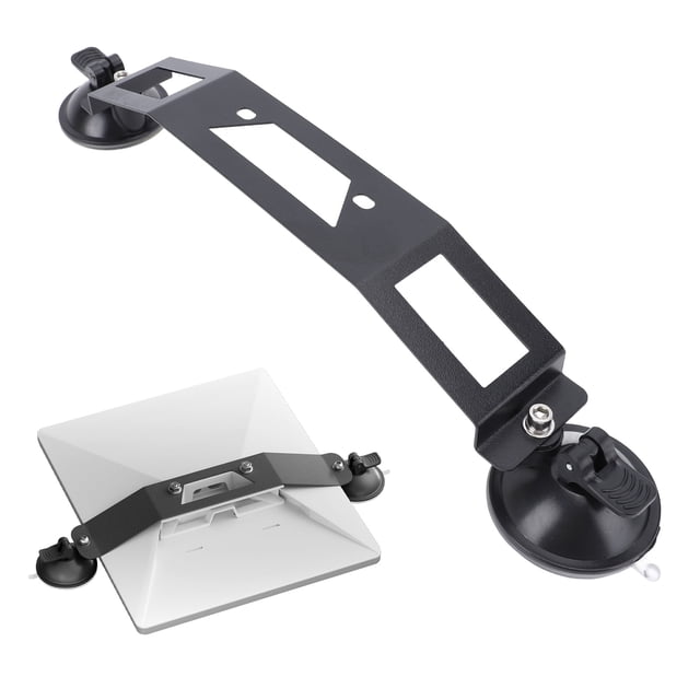 Satellite Suction Cup Mount, Lightweight Accurate Fit Satellite Mounting Kit Easy To Install Magnetic for Road Travel Camping Outdoor Exploration for Mini