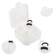 thumbnail image 3 of Organizador de joyas con ganchos y compartimentos Unique Bargains 1 Pc Blanco Negro PP Silicona, 3 of 5