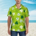 thumbnail image 4 of Disketp Hawaiian Shirts For Men,St Patrick'S Day7 Print Mens Casual Short Sleeve Button Down Shirts Beach Shirt, 4 of 8