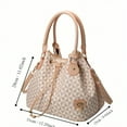 thumbnail image 5 of GOWELL Fashion Bucket Bag for Women's Large Capacity Crossbody Handbag Tote Bag Faux Leather Single Commuter Bag Detachable & Adjustable Shoulder Strap, Shoulder Bag Bucket, 5 of 6
