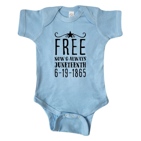 

Inktastic Free- Now and Always- Juneteenth 6-19-1865 Gift Baby Boy or Baby Girl Bodysuit