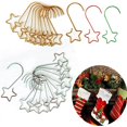 thumbnail image 2 of 20 Pcs dans un Paquet Décorations de Sapin de Noël Crochets Fil de Noël Crochet en Forme de S Décorations pour Fête Maison Décorations de Noël (Rouge Vif), 2 of 5
