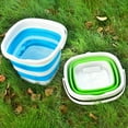 thumbnail image 3 of Household plastic bucket portable folding bucket Outdoor folding bucket Car wash driver bucket portable fishing bucket, 3 of 8