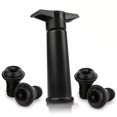 thumbnail image 1 of Vacu Vin Black Pump With Wine Saver Stoppers - Keeps Wine Fresh For Up To 10 Days (black, 1 of 3